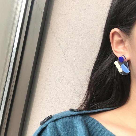 💕The only one 💙Artsy Color Earrings - Picture 5 of 7